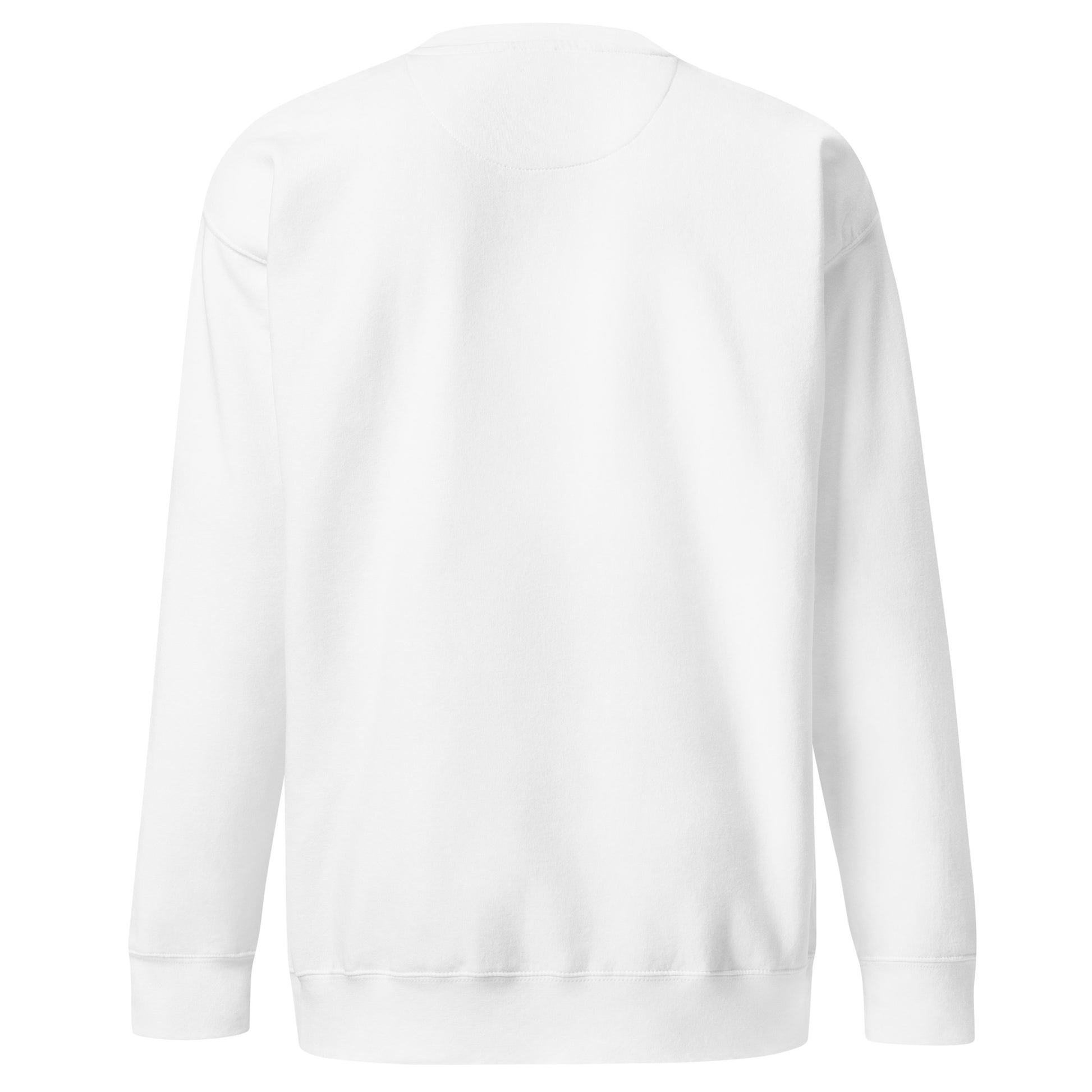 White sweatshirt on a white background